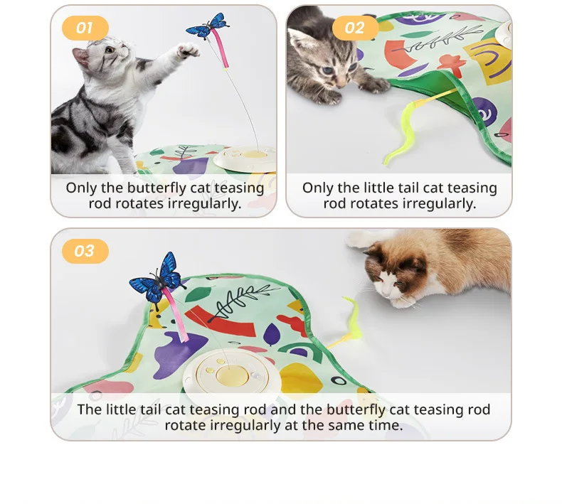 Smart Cat Toys Thermal Sensing Should Start Automatically Electric Cat Hunting Game Cover Rotation Self Fun Relieving Boredom - Image 6