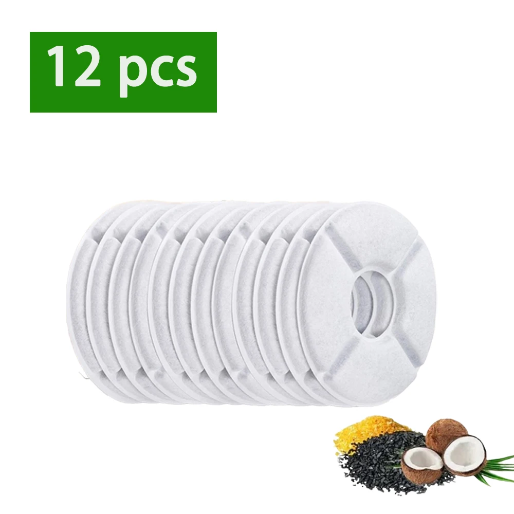 6/12/24Pcs Cat Water Fountain Activated Carbon Replacement Filter For 1.6L Automatic Pet Cat Water Fountain Dog Water Dispenser - Image 8