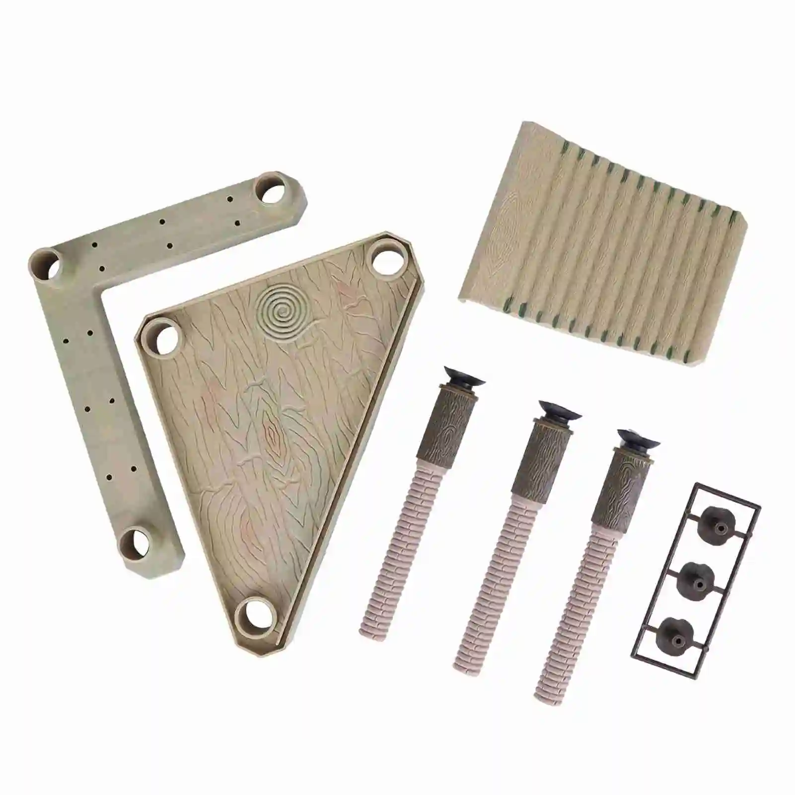 Reptiles Floating Platform Pier with Ramp Ladder Plastic Terrarium Tank Ornament for Small to Medium Sized Turtle - Image 7