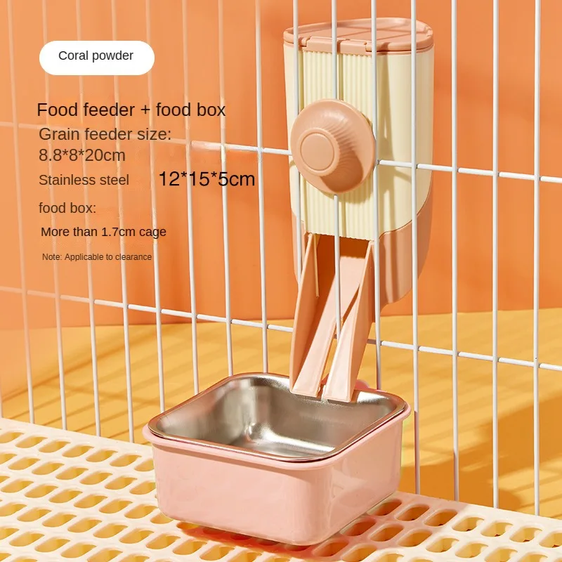 500ML pet parrot bird feeding waterer cat dog cage hanging waterer pigeon rabbit small pet automatic feeding water feeding bowl - Image 8