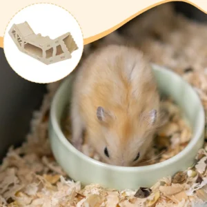 Wooden Hamster Burrow Climbing Hideaway Multi Chamber Design for Cage Landscape Decor Versatile Hiding Space