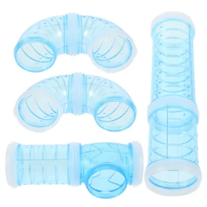 Hamster Tunnel Rabbit Chew Toys Puzzles DIY Maze Tool Guinea Pig Cage Tube Plastic External Accessories