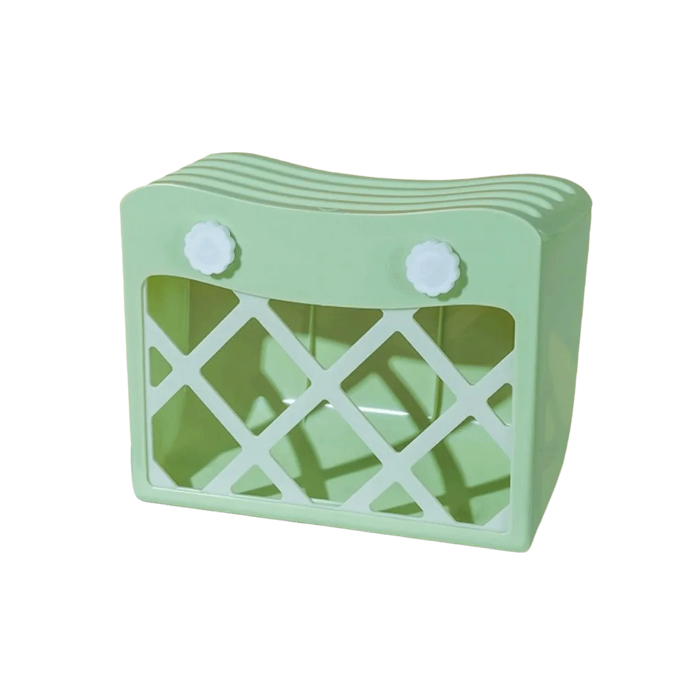 Hanging Rabbit Hay Feeder Anti-tipping Large Capacity Rabbit Grass Rack with Lid Fixed Bunny Food Feeder Hamster Cage - Image 7