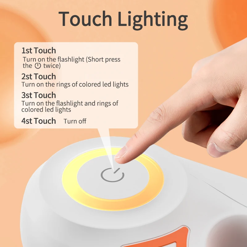 ROJECO 5M Automatic Retractable Dog Leash LED Luminous Leading Fashion Light Straps For Dog Puppy Pet Flexi Walking Running Lead - Image 4