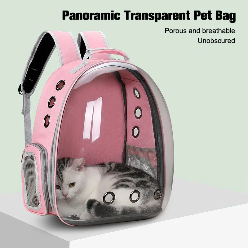 Cat Pet Carrier Backpack Portable Transparent Space Capsule Bubble Pet Backpack Cat Carrier Bag Breathable Pet Outgoing Backpack - Image 3
