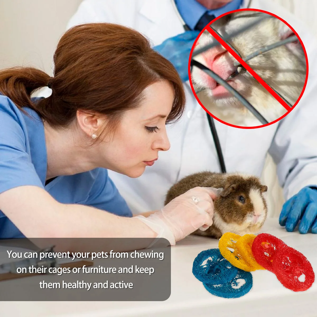 16pcs Small Animal Chew Toys Bundle For Rabbit Bunny Hamster Guinea Chinchillas Tooth Cleaning Molar Grinding Toys Pet Accessori - Image 5