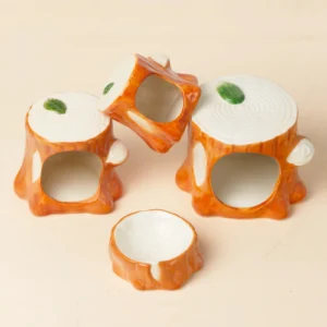 Ceramic Hamster House Indoor Hamster Hideout For Squirrels Hedgehog Chipmunk Summer Heat Dissipation Nest Cooling Hut Nest