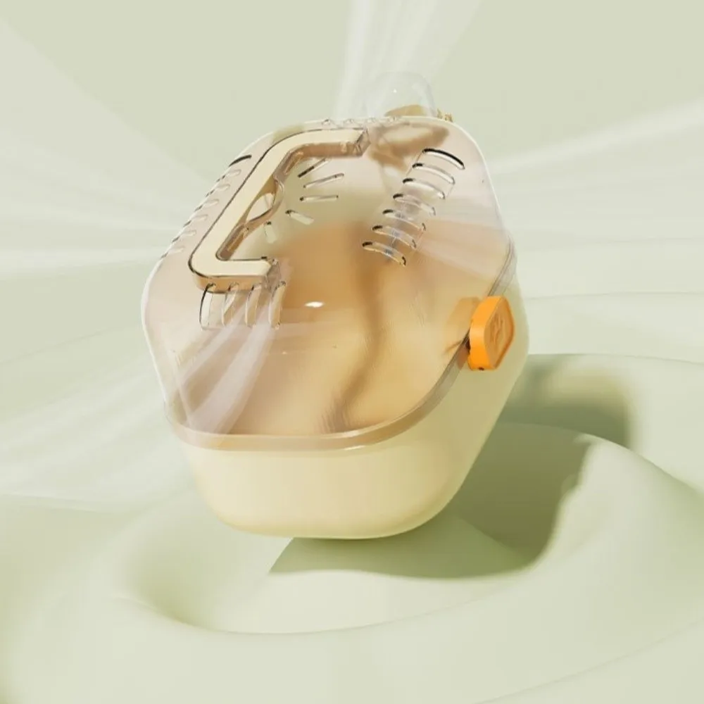 Handheld Hamster Cage Ventilated Breathable Pet Travel Case Escape Proof Portable Hamster Habitat Outdoor Activity - Image 3
