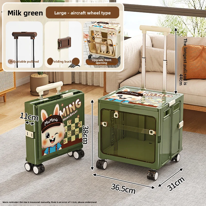 Pet suitcase, transparent foldable aviation case, portable large capacity dog bag for dogs to go out, cat teddy cat bag - Image 6