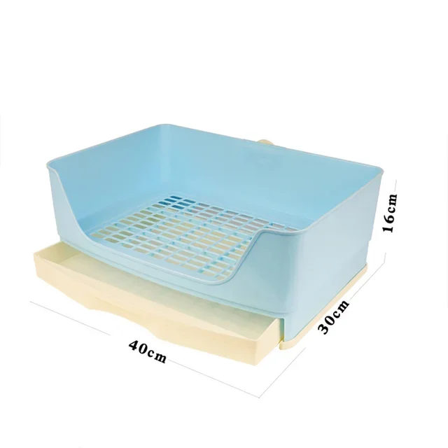 Extra Large Rabbit Litter Box Bunny Toilet with Drawer 50 Pet Toilet Film 25 Toilet Training Pad Cleaning Set Small Pet Box Pan - Image 10
