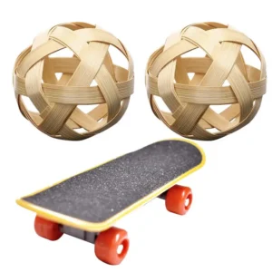 Natural Turtles Small Skateboard Puzzle with 2 Feeding Ball Tortoise Finger Skate Board Interactive Fruit Vegetable Holder