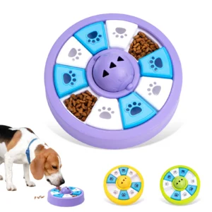 Dogs Toys Slow Feeder Food Dispenser NonSlip Bowl Interactive Increase Puppy IQ Slowly Eating Pet Puzzle Cat Dogs Training Game