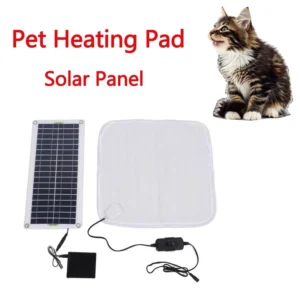 Pet Warm Pad Solar Heating Blanket Cat Dog Heated Bed 50W Warming Pad Adjustable Temperature For Winter Energy Storage Box