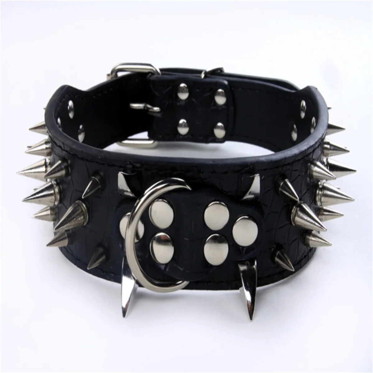 Dog Cat Collar Spiked Studded Pet Necklace For Small Medium Dogs Bulldog Adjustable Anti-Bite Collar P1K7K6 - Image 3