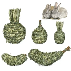 Bunny Chew Toys Hamster Grass Bale Natural Treats For Rabbit Teeth Grinding And Gnawing For Squirrel Guinea Pig Chinchilla toy
