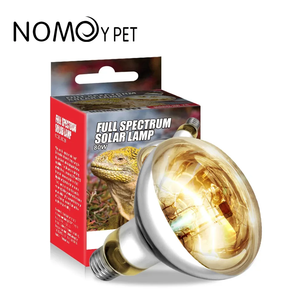 Nomoy 110 220V UVA+UVB Pet Crawling Pet Turtle Lizard Heating Calcium Supplement Tanning Lamp Full Spectrum Sun Lamp - Image 2