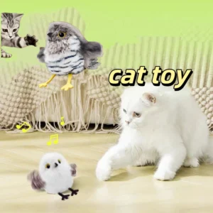 Simulated Little Bird Electric Toy Cat Toy Simulated Flying Bird Roar Rechargeable Dog Toy Pet Interactive Fly Toy Pet Accessory