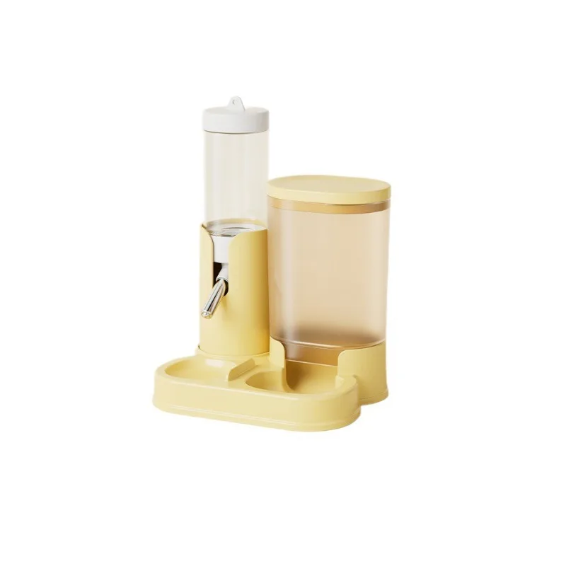 2 in 1 Hamster Feeder Water Bottle Automatic Drinking Fountain with Ball Nozzle Food Container Dispenser for Small Animals - Image 6