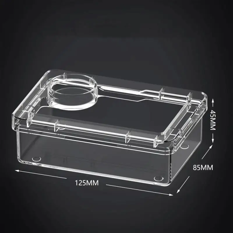 【E】Pet Reptile Lizard Turtle Transparent Feeder Anti-escape Food Bowl Worm Live Container Reptile Pet Bowls Feeder Pet Supplies - Image 9