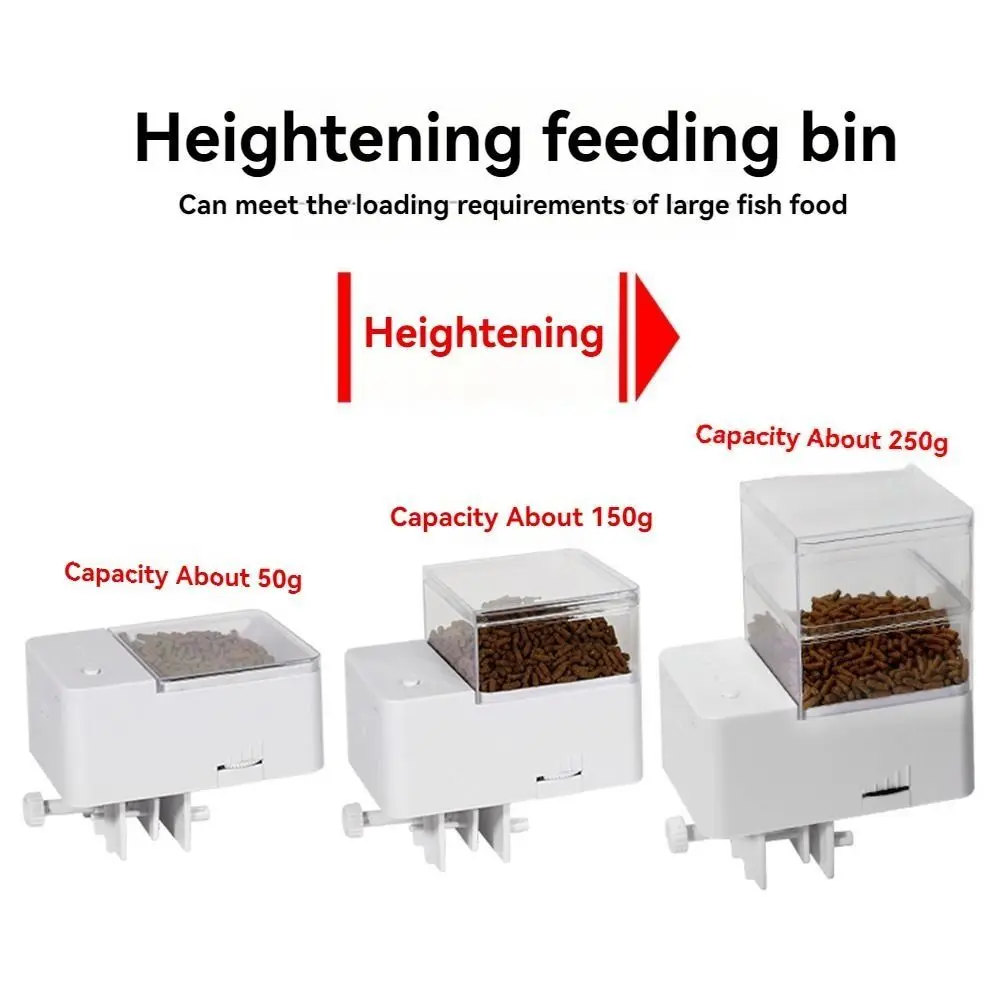 Intelligent Timing Automatic Fish Tank Feeder Large Capacity Dual Anti Blocking Electric Fish Feeder Silent Operation - Image 5