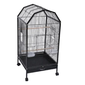6.9in Large Bird Cage Iron Large Outdoor Parrot Cage for Parrot Finch Cage Macaw Cockatoo Flight Cages Large Finch Bird Cage wit