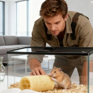 Bunny Toys 4 Pieces Loofah Hamster Playing Supplies Gerbil Boredom Toys For Pet Parents Shelters Shops Cats Dogs Living Room