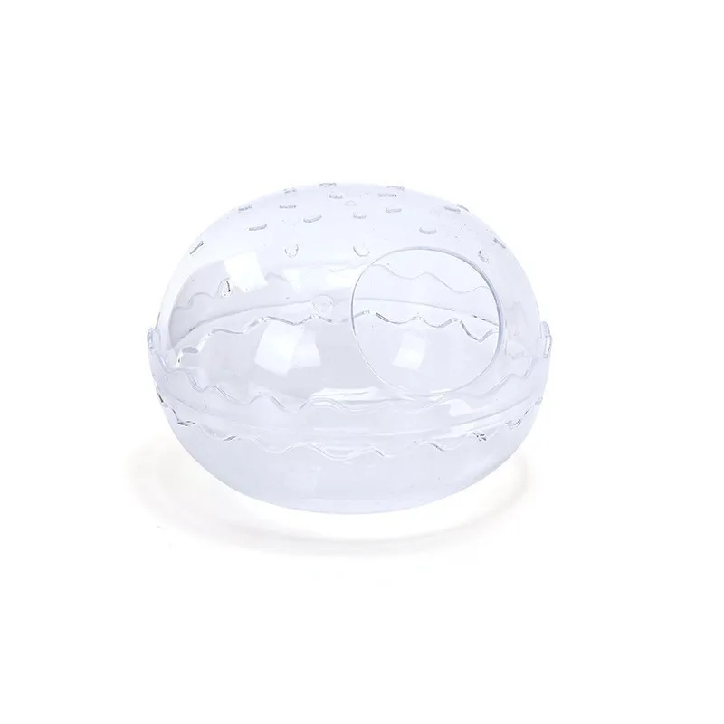 Panoramic Transparent Hamster Bath Room & Toilet 2-in-1 with Lid Anti-Splash Deodorant Sand Bath Container for Hamster - Image 5