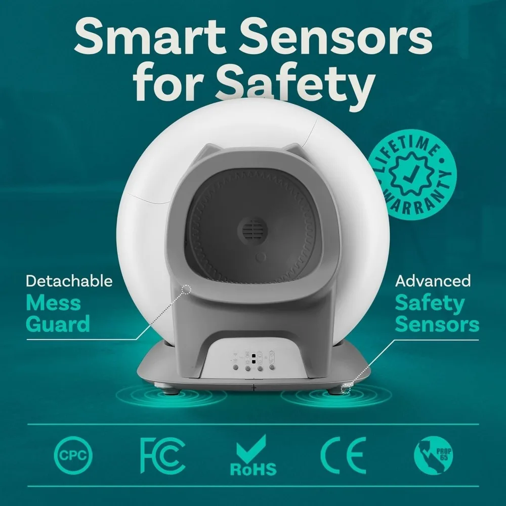 Self Cleaning Litter Box with Auto Safety Sensors for Multiple Cats - Automatic Cat Litter Box Self-Cleaning -, Customized - Image 4