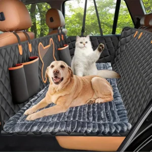 1pc Heavy Duty Anti-Slip Pet Car Seat Mat - Universal Floor Liner, Wear-Resistant Easy-Clean for SUV/Sedan/Truck, Fit All Dog