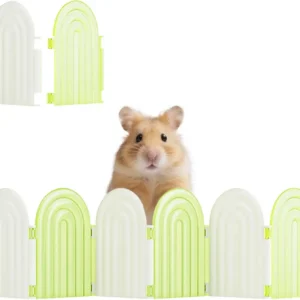 Hamster Fence Toys - Detachable Small Animal Toys for Hamster Cage Accessories Odor-Free Habitat Decor for Guinea Pigs, Rat, Chi