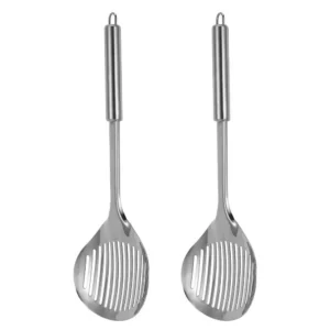 2Pcs Metal Cat Litter Scoop Stainless Steel Large Surface Ergonomic Handle Litterbox Scooper Efficient Pet Waste Removal Tool