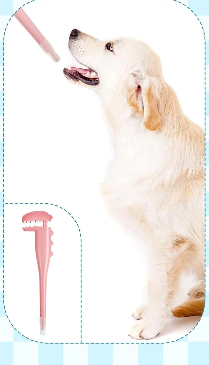 2-in-1 Pet Pill Dispenser with Soft Silicone Tips - Anti-Choke Medicine Feeder for Cats/Hamsters/Small Animals Blue and Pink - Image 8