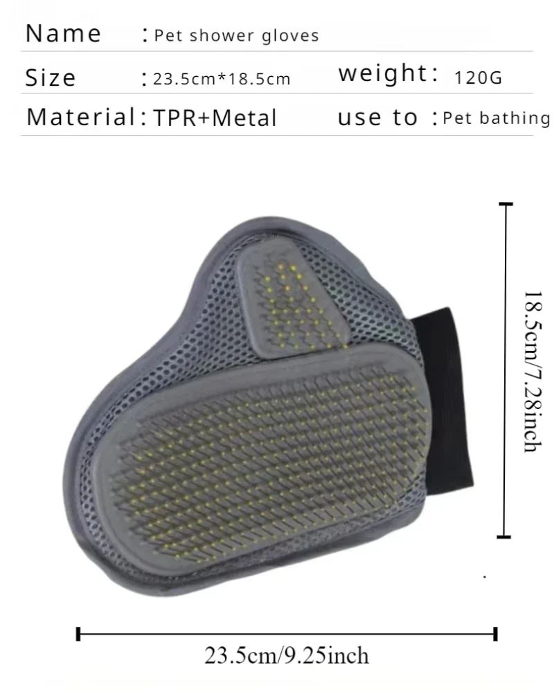 1pcs Pet Grooming Glove Hair Removal Brush Cat Dog Fur Hair Deshedding Gentle Efficient Dog Combs Pet Bathing Massage Products - Image 2