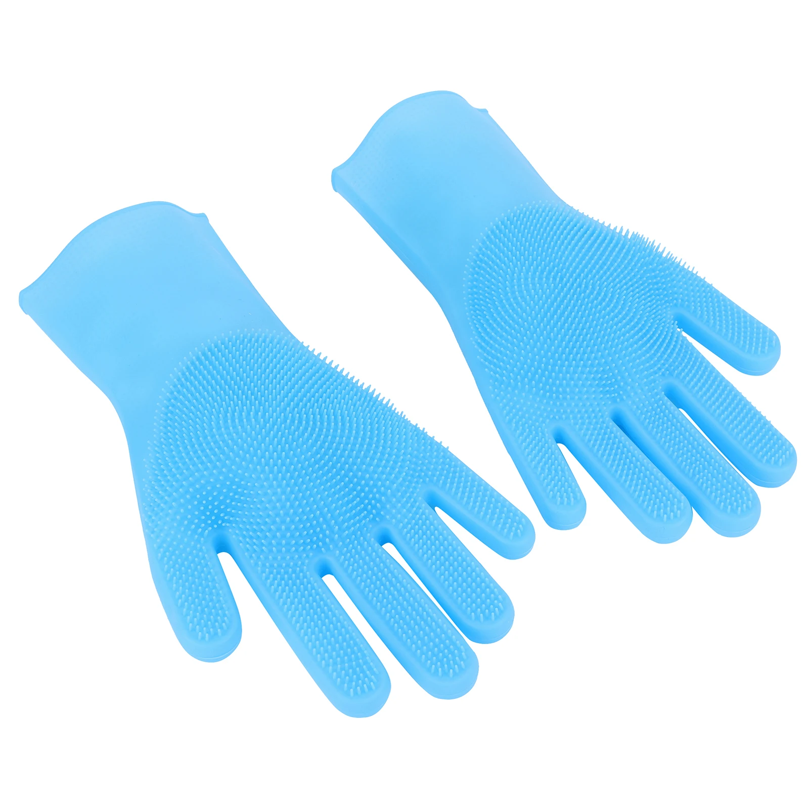 6PCS Pet Grooming Kit Silicone Dog Toothbrush Finger Dog Bath Gloves Dog Shampoo Brush Pet Grooming Gloves Dog Cat Bath Supplies - Image 4