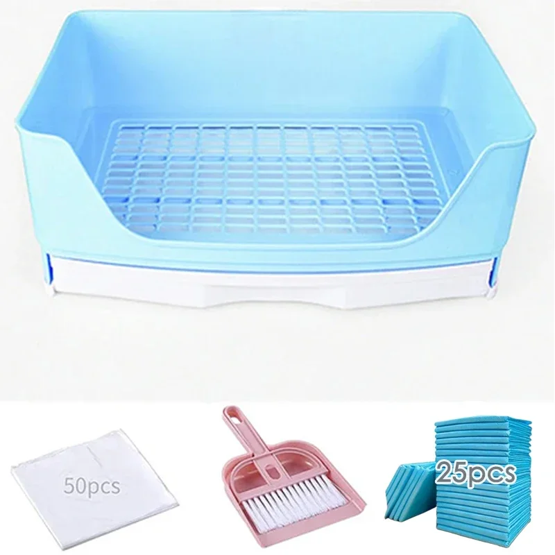 Extra Large Rabbit Litter Box Bunny Toilet with Drawer 50 Pet Toilet Film 25 Toilet Training Pad Cleaning Set Small Pet Box Pan - Image 11