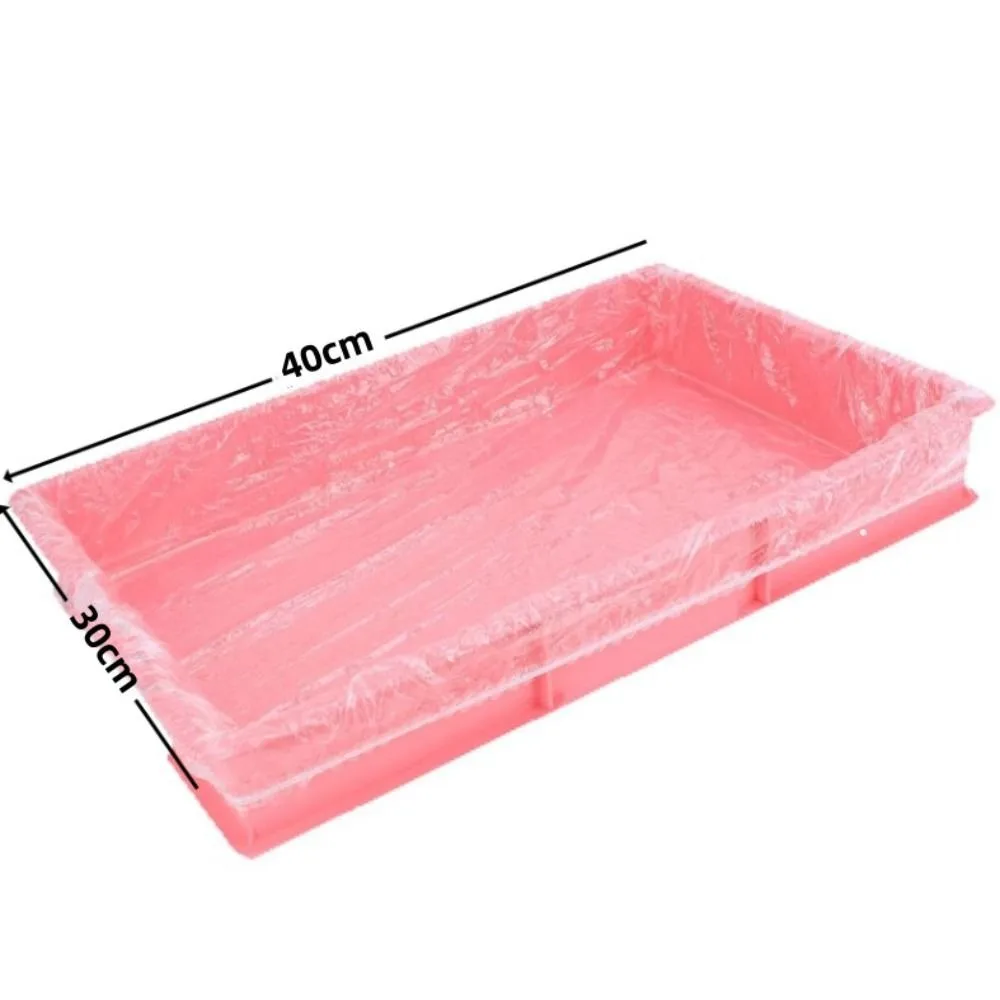 10pcs Durable Disposable Rabbit Cage Tray Mat Transparent Elastic Pet Tray Cover Thick Film Cover for Dog Cat - Image 7