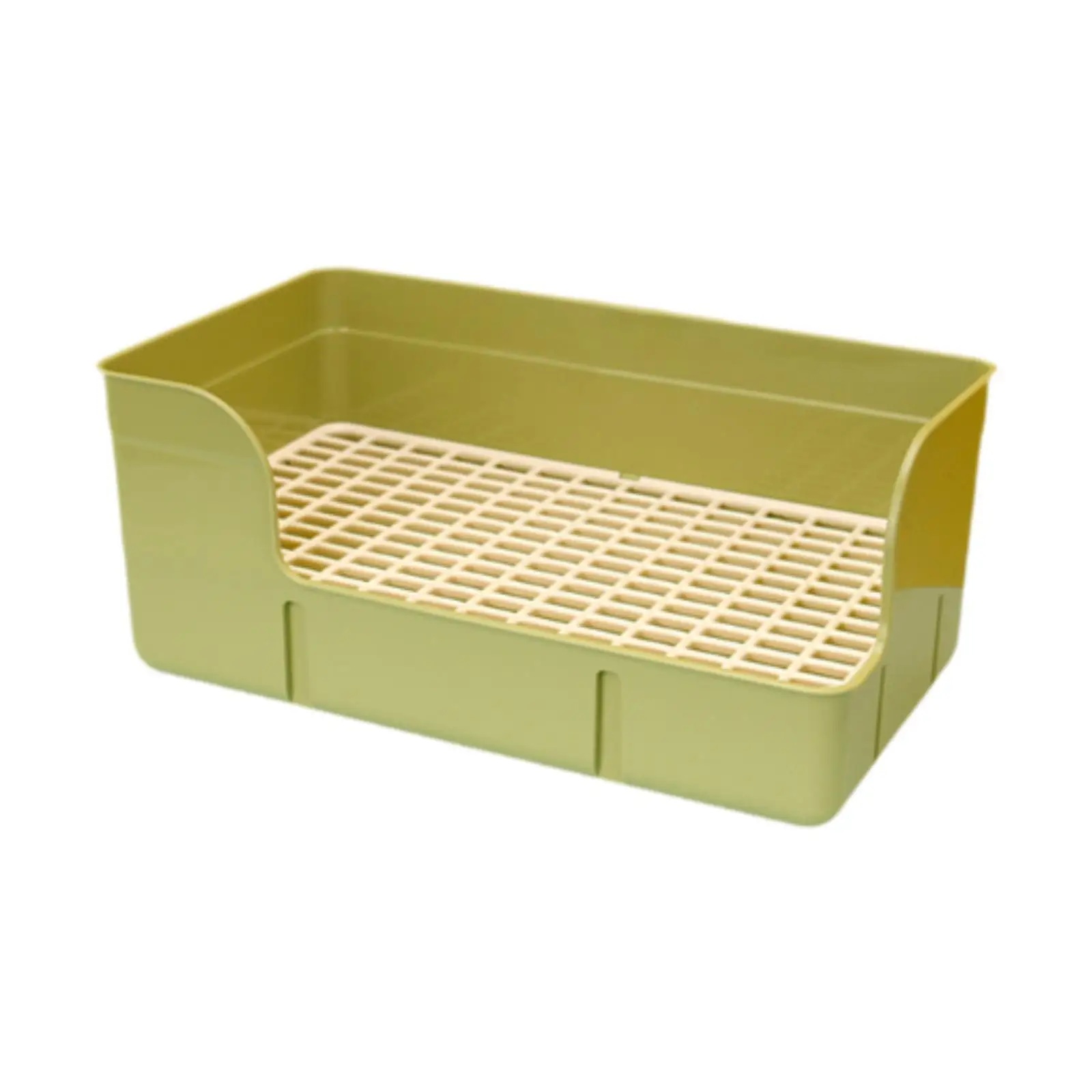 Rabbit Litter Box for Cage Pee Pan Tray Anti Splashing Bedpan Grid Litter Pan for Bunny Chinchillas Rats Ferrets Small Animals - Image 10