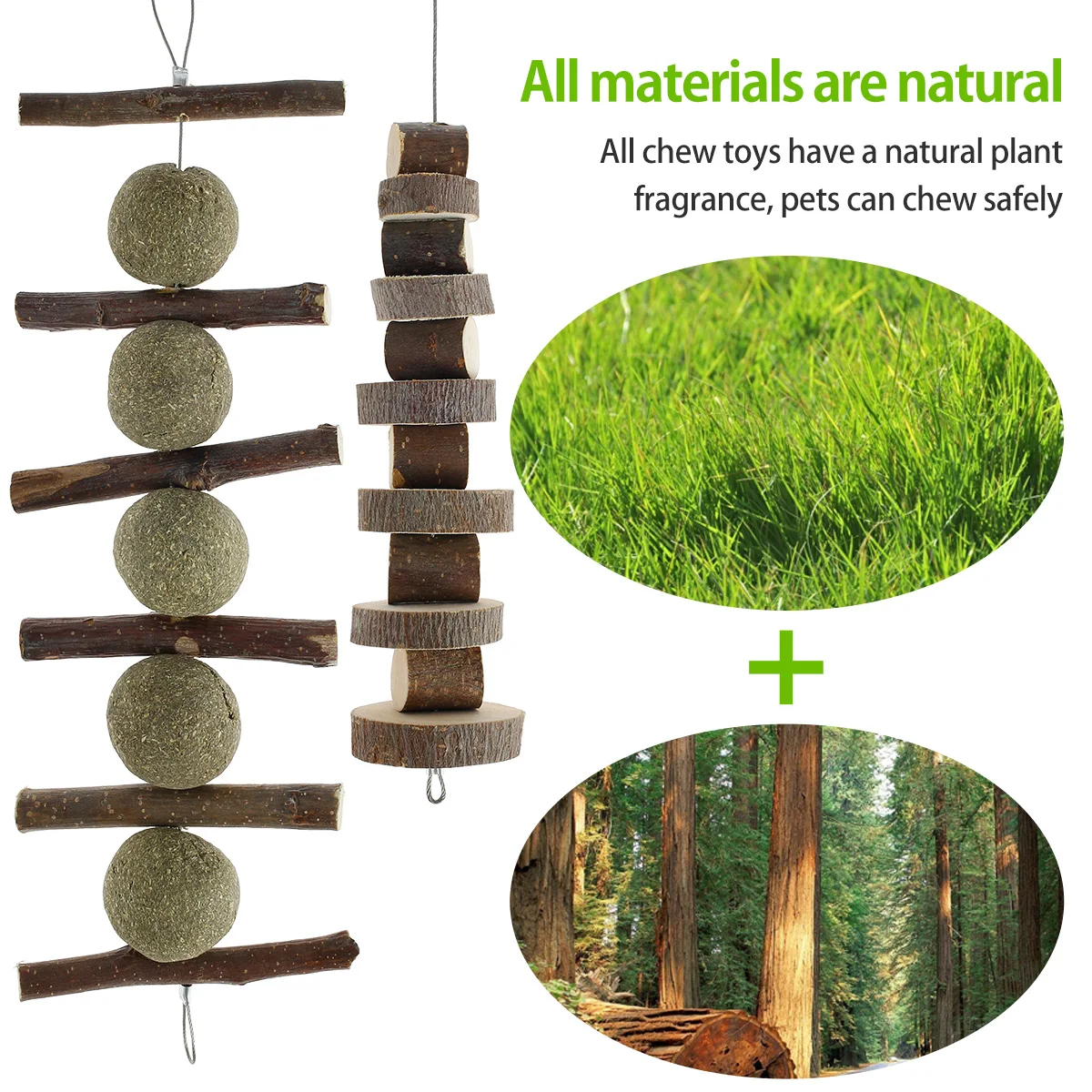 16pcs Small Animal Chew Toys Bundle For Rabbit Bunny Hamster Guinea Chinchillas Tooth Cleaning Molar Grinding Toys Pet Accessori - Image 4