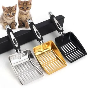Cat Litter Shovel Cat Litter Scoop Metal  Litter Scooper  Deep Shovel for Cat Kitten Litter Box Cleaning Tool Pet Supplies