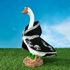 Halloween Goose Outfit Witch Lawn Porch Cat Dog Cloak Halloween Costume for Lawn Goose Pet Outdoor Garden Yard Patio Decoration