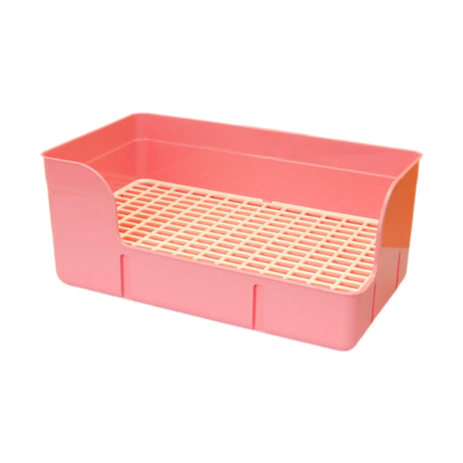 Rabbit Litter Box for Cage Pee Pan Tray Anti Splashing Bedpan Grid Litter Pan for Bunny Chinchillas Rats Ferrets Small Animals - Image 9
