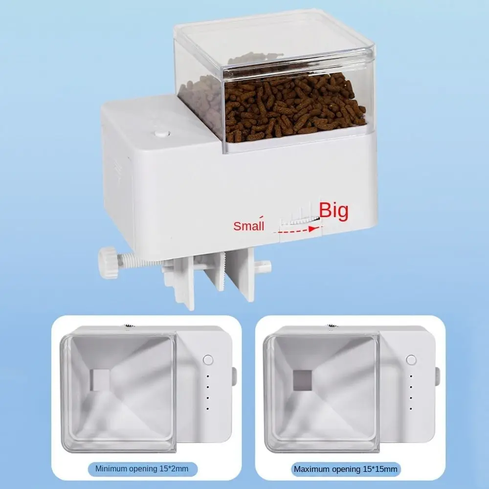 Intelligent Timing Automatic Fish Tank Feeder Large Capacity Dual Anti Blocking Electric Fish Feeder Silent Operation - Image 4