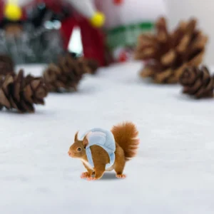 Small Pet Backpack Cartoon Squirrel Travel Bag for Hamster Guinea Rat Kitten Storage Tote Lightweight