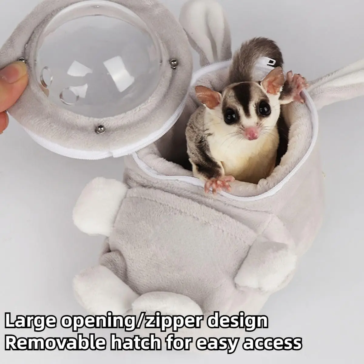 Sugar Glider Bonding Pouch Bonding Pouch Carry for Rat Syrian Hamster Hedgehog Small Pocket Pets, Gerbil Travel Bag Cute - Image 4