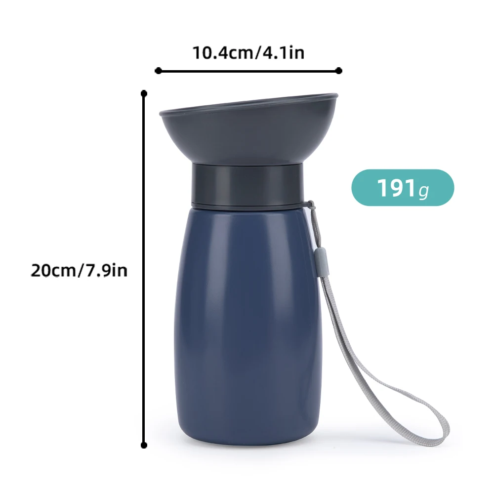 600ml Portable Dog Water Bottle Large Dogs High Capacity Fountain Water Dispenser Outdoor Dog Drinking Bowl Labrador Supplies - Image 6