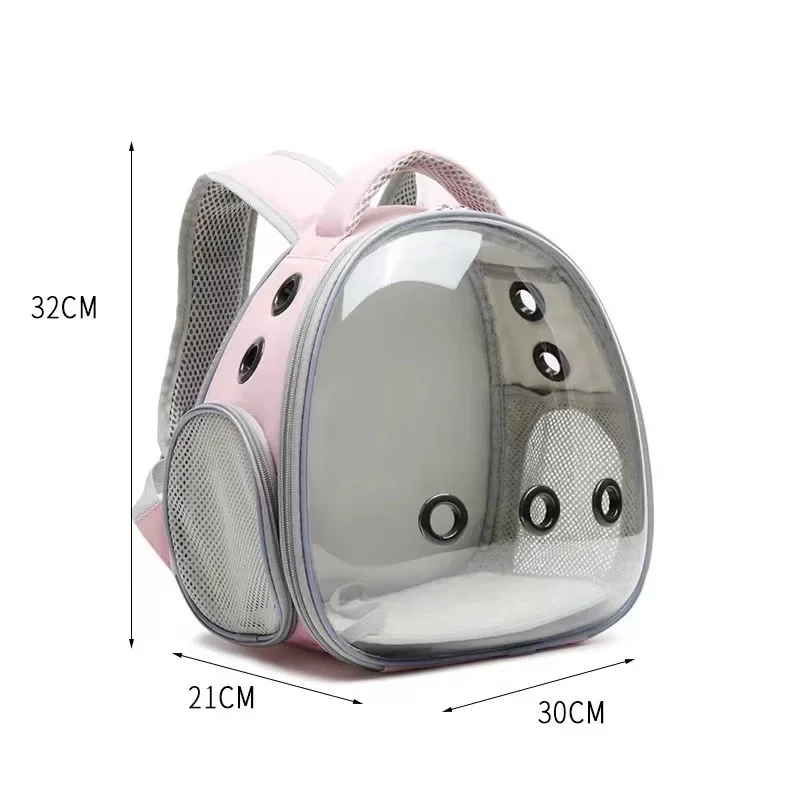 Transparent Pet Backpack for Hamsters Small Carrier for Guinea Pigs Sugar Gliders Ferrets Rabbits Convenient Pet Transport - Image 5