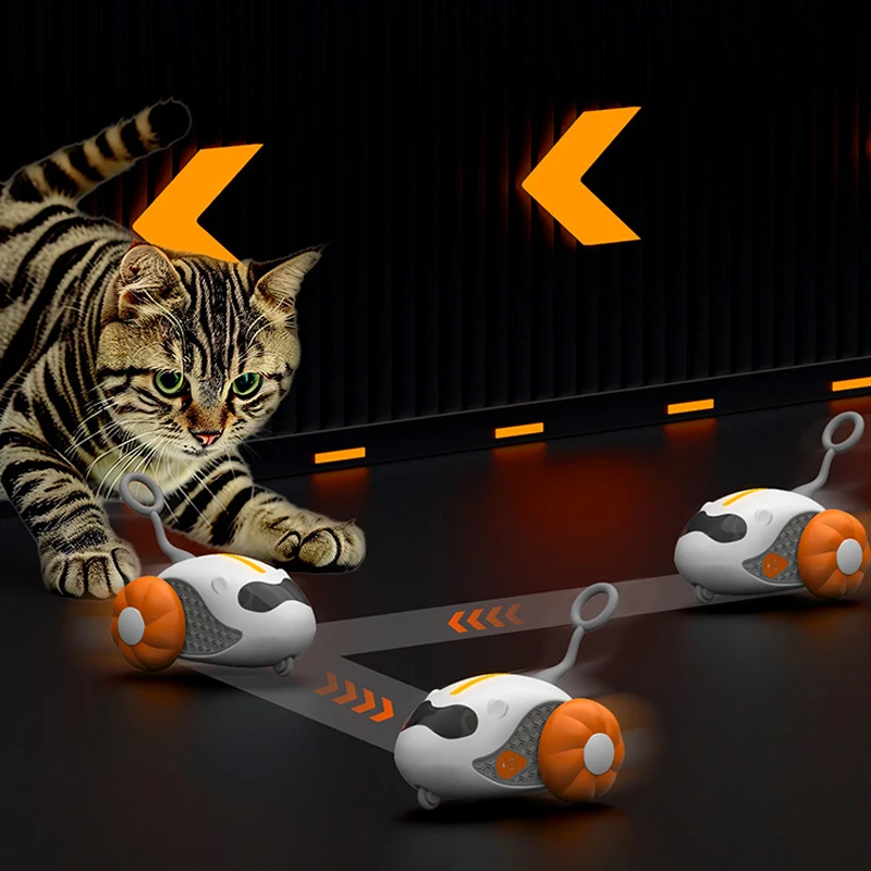 Cat Toy Ball Automatic Rolling Smart Cat Toy Car Interactive car remote Control Toy Car Indoor Accessories Pet Kitten Supplies - Image 5