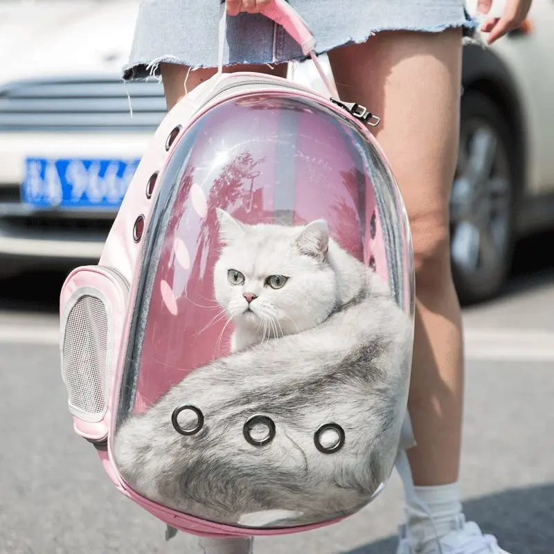 Cat Pet Carrier Backpack Portable Transparent Space Capsule Bubble Pet Backpack Cat Carrier Bag Breathable Pet Outgoing Backpack - Image 2