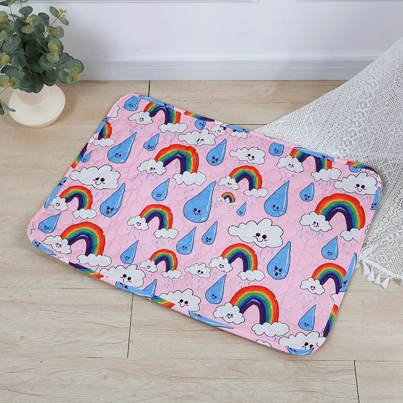 Washable Pet Pee Pad Pet Diaper Mat Reusable Mats For Dogs Dog Bed Urine Washable Dog Training Pad Four Seasons Pet Mat Cover - Image 12