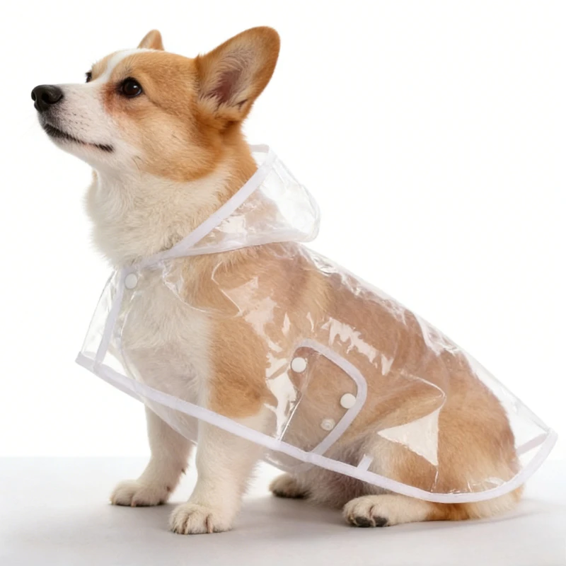Waterproof Dog Rain Coat Cloak Belly Protection Outdoor Pet Jacket Windproof Lightweight Rainwear Small Puppy Teddy Shiba Walk - Image 7
